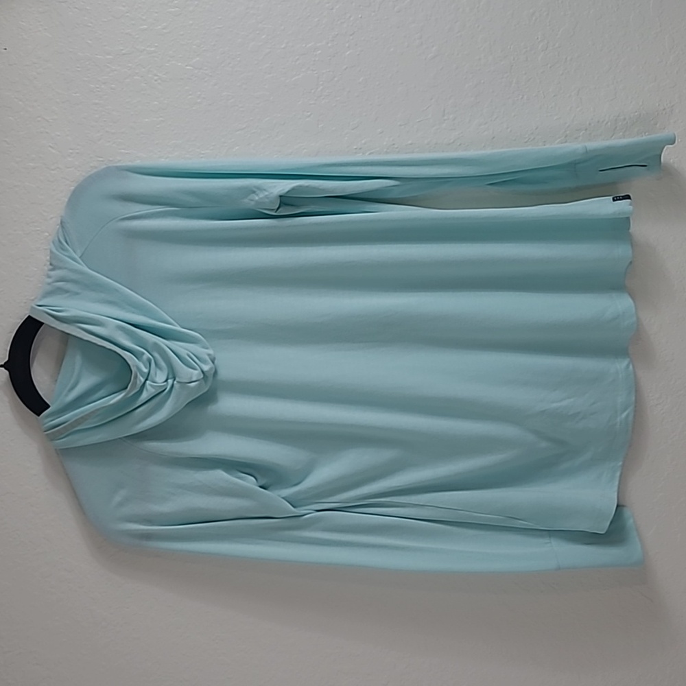 Free Fly Women's Light Blue Long Sleeve Bamboo Top Size Small - Picture 7 of 7